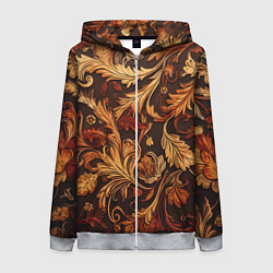 Женская толстовка на молнии Старый ковер текстура