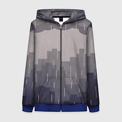 Женская толстовка на молнии Вечерний дождь