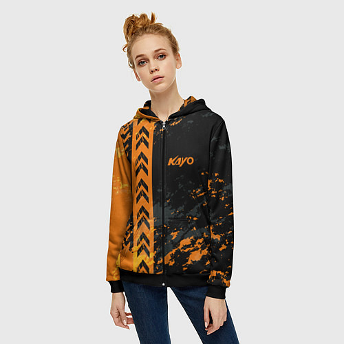 Женская толстовка на молнии Kayo / 3D-Черный – фото 3
