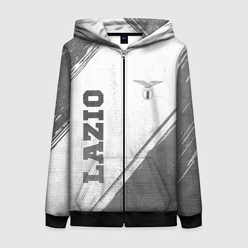 Женская толстовка на молнии Lazio - white gradient вертикально / 3D-Черный – фото 1