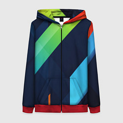 Женская толстовка на молнии Multicolored