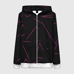 Женская толстовка на молнии Color pink line