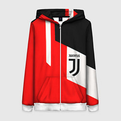 Женская толстовка на молнии Juventus sport geometry