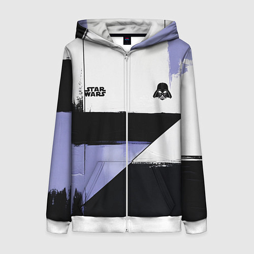 Женская толстовка на молнии Дарт Вейдер Звездные войны / 3D-Белый – фото 1