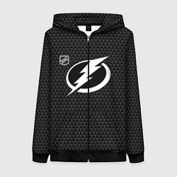 Женская толстовка на молнии Тампа Бэй Лайтнинг - черные треугольники