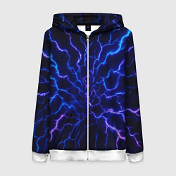 Женская толстовка на молнии Разряд молнии текстура