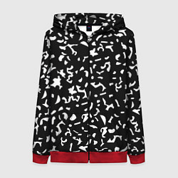 Женская толстовка на молнии Черный камуфляж