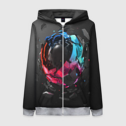 Женская толстовка на молнии Abstract graphics