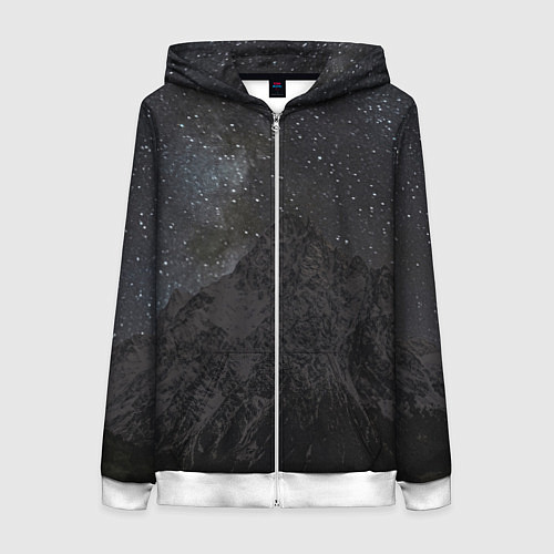 Женская толстовка на молнии Тихтенген звёздны / 3D-Белый – фото 1