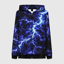 Женская толстовка на молнии Мощнейший разряд молнии