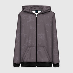 Женская толстовка на молнии Коричневый с текстурой