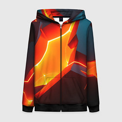 Женская толстовка на молнии Neon orange