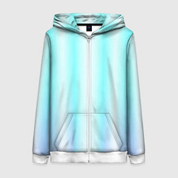 Женская толстовка на молнии Neon white blue lines