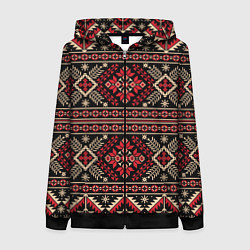 Женская толстовка на молнии Этнический славянский орнамент