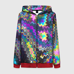 Женская толстовка на молнии Абстракция переливы