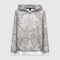 Женская толстовка на молнии Вензельные цветы