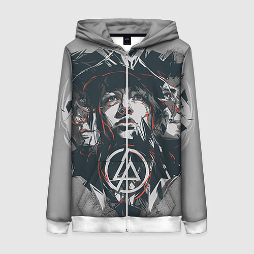 Женская толстовка на молнии Linkin Park: My Style / 3D-Белый – фото 1