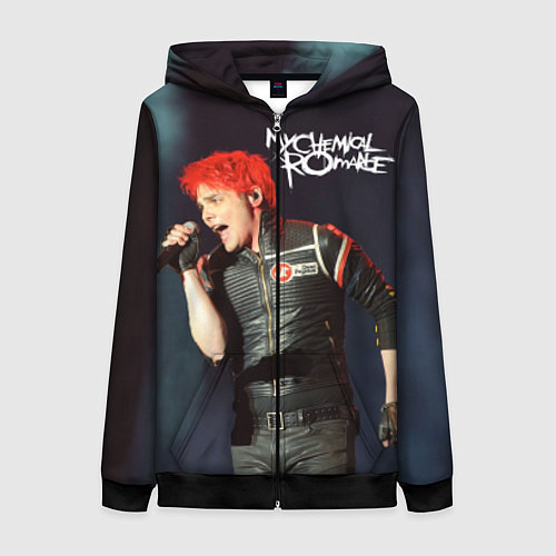 Женская толстовка на молнии Gerard Way / 3D-Черный – фото 1