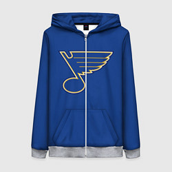 Толстовка на молнии женская St Louis Blues: Tarasenko 91, цвет: 3D-меланж