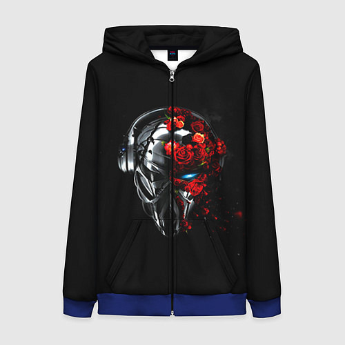 Женская толстовка на молнии Pirate Station: Love / 3D-Синий – фото 1