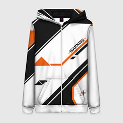 Толстовка на молнии женская CS:GO Asiimov P250 Style, цвет: 3D-белый