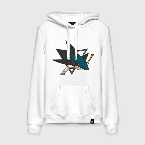 Женская толстовка-худи San Jose Sharks / Белый – фото 1