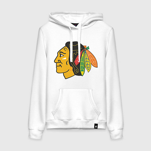 Женская толстовка-худи Chicago Blackhawks / Белый – фото 1