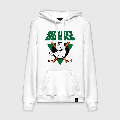 Женская толстовка-худи Anaheim Mighty Ducks / Белый – фото 1