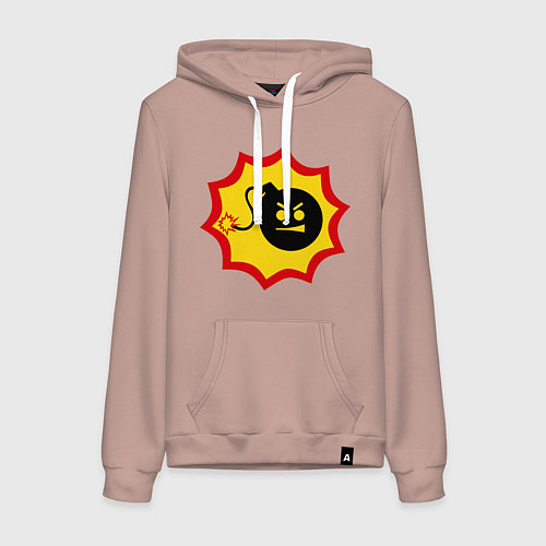 Женская толстовка-худи Крутой Сэм / Пыльно-розовый – фото 1