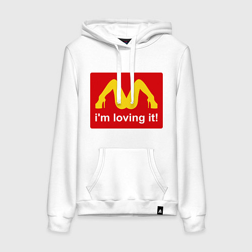 Женская толстовка-худи Im lovin it! / Белый – фото 1