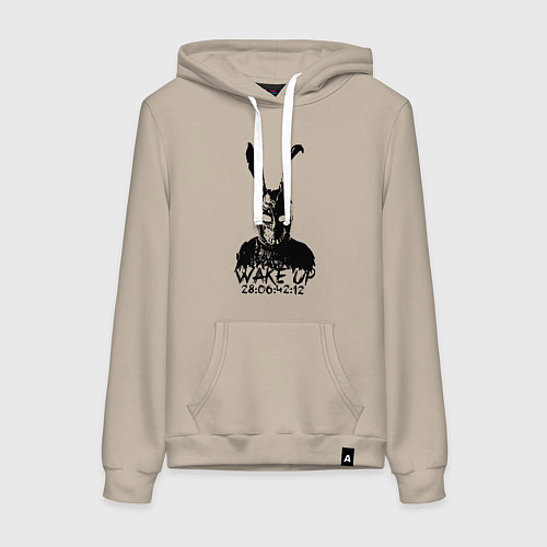 Женская толстовка-худи Wake Up 28:06:42:12 / Миндальный – фото 1