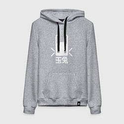 Толстовка-худи хлопковая женская Destiny Rabbit, цвет: меланж