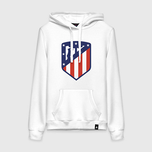 Женская толстовка-худи Atletico Madrid / Белый – фото 1