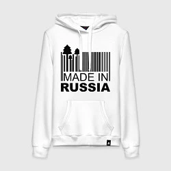 Женская толстовка-худи Made in Russia штрихкод