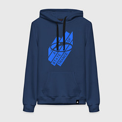Толстовка-худи хлопковая женская A state of trance, цвет: тёмно-синий
