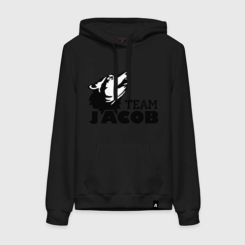 Женская толстовка-худи Jacob team logo / Черный – фото 1