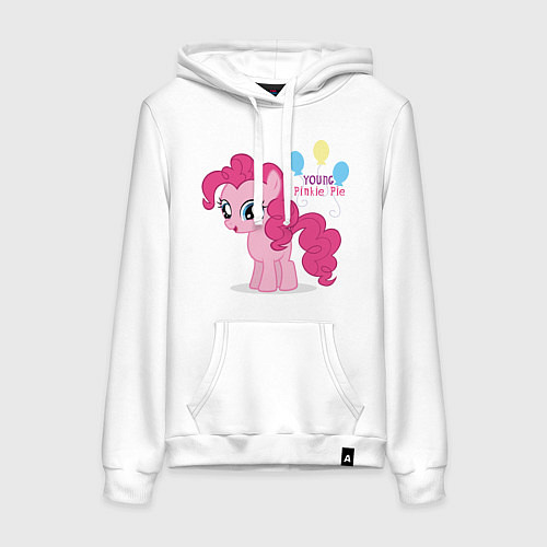 Женская толстовка-худи Young Pinkie Pie / Белый – фото 1