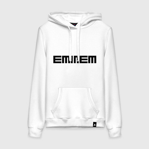 Женская толстовка-худи Eminem: minimalism / Белый – фото 1