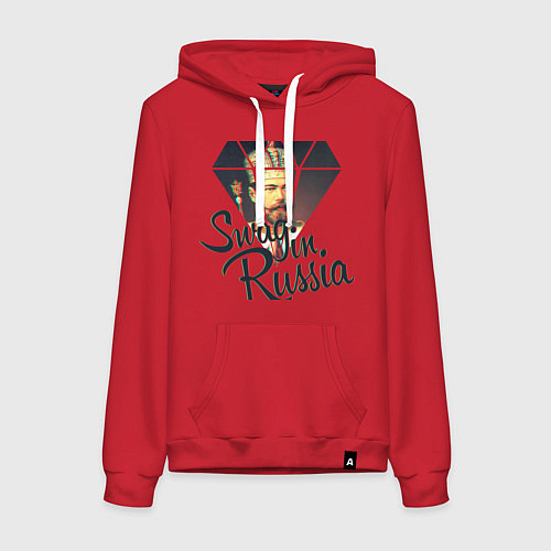 Женская толстовка-худи SWAG in Russia / Красный – фото 1