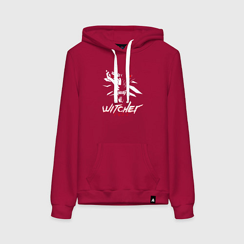 Женская толстовка-худи WITCHER 2077 / Маджента – фото 1