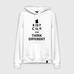 Женская толстовка-худи Keep Calm & Think Different