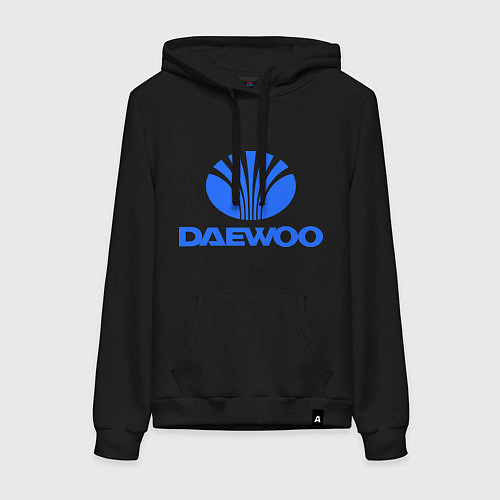 Женская толстовка-худи Logo daewoo / Черный – фото 1