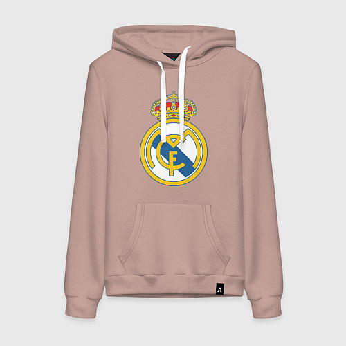 Женская толстовка-худи Real Madrid FC / Пыльно-розовый – фото 1