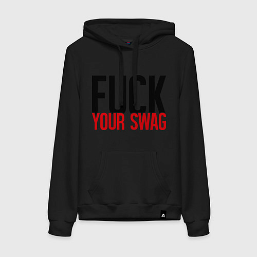 Женская толстовка-худи Fuck your SWAG / Черный – фото 1