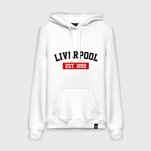 Женская толстовка-худи FC Liverpool Est. 1892 / Белый – фото 1