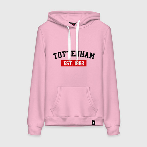 Женская толстовка-худи FC Tottenham Est. 1882 / Светло-розовый – фото 1