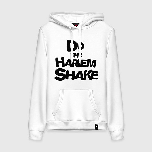 Женская толстовка-худи Do the harlem shake надпись / Белый – фото 1
