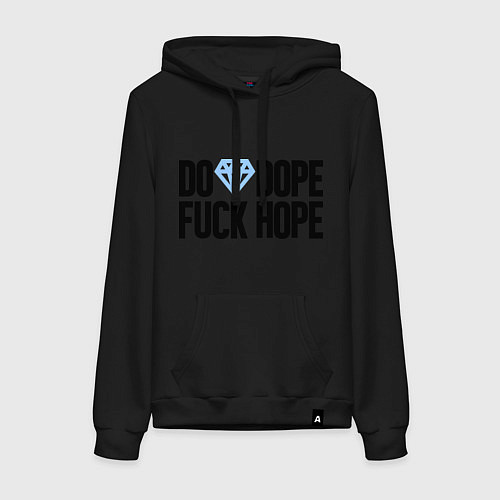 Женская толстовка-худи Do Dope Fuck Hope / Черный – фото 1