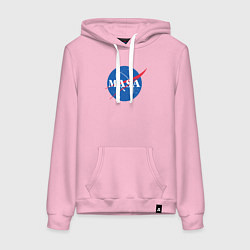 Толстовка-худи хлопковая женская NASA: Masa, цвет: светло-розовый