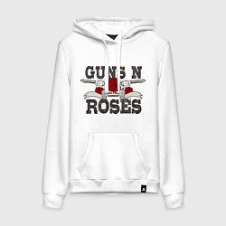 Женская толстовка-худи Guns n Roses: rock'n'roll